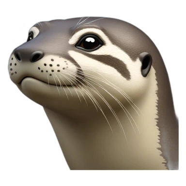 Loutre dur tortue sticker