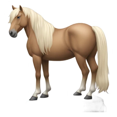 horse in mountains sticker