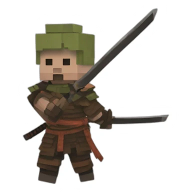 Sekiro minecraft sticker