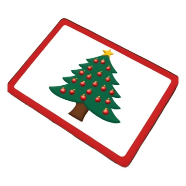 christmas doormat sticker