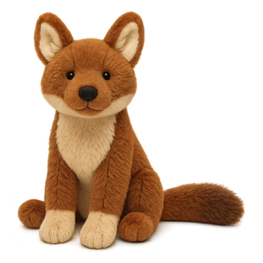 dhole jellycat stuffed plush sticker