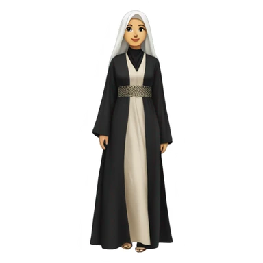 Saudi women dress abaya sticker