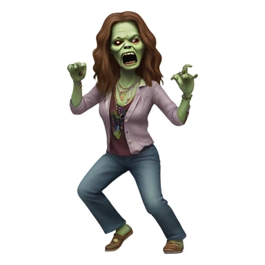 janis joplin zombie dancing sticker