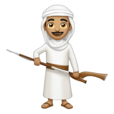 bahraini man with traditional ghitra sticker