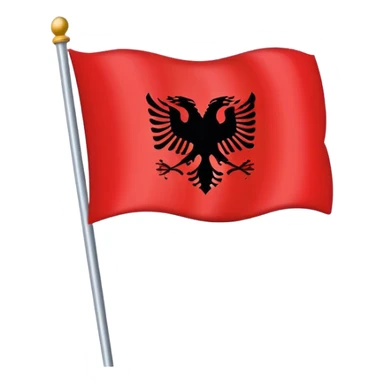 albania flag sticker