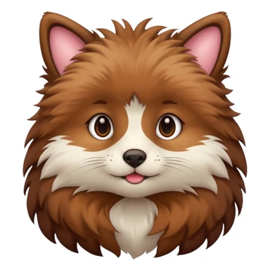 cute animal half body sticker