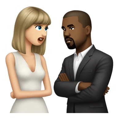 kanye west dissing taylor swift sticker