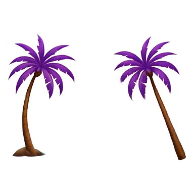 sunset on a beach with ocean waves crashing into the bank of the shore and palm trees o nthr border sticker