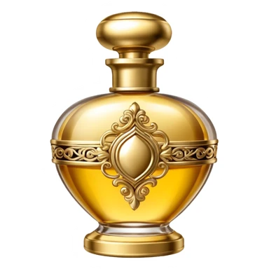 bottle of perfume gold exquisite large takes all the space

 sticker