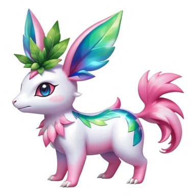 Shiny Exotic Sylveon-Shaymin-Ivysaur-Meganium-Hybrid-Creature sticker