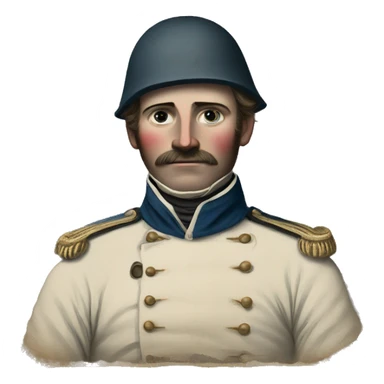 wounded French soldier in the Crimean War sticker