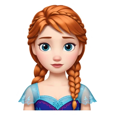 Anna from Frozen Disney character sticker