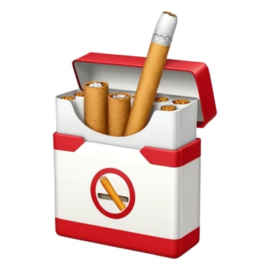 A pack of cigarettes sticker