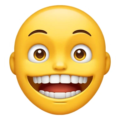 Emoji style face with jaw dropped wide open sticker