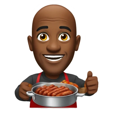 Ainsley Harriott cooking sausage casserole sticker