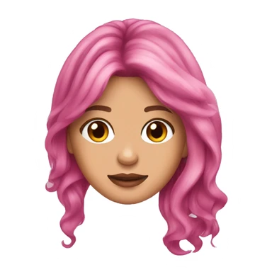 Selena Gomez with pink hair  sticker