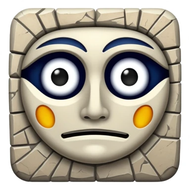 Curse in the middle of the mosaic sticker