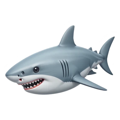 A shark whit nike shoes sticker