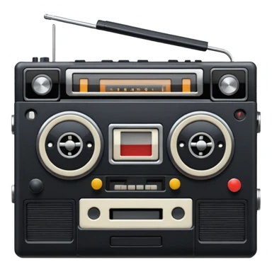 Cassette player sticker