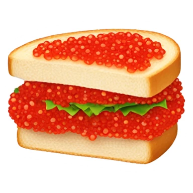 red caviar sandwich sticker