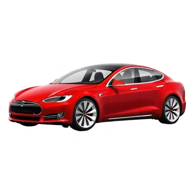 Tesla Model S - Tesla (Model Year: 2022) (Iconic colour: Red) sticker