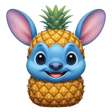 Pineapple Disney stitch sticker