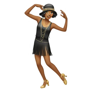 dancing flapper  sticker