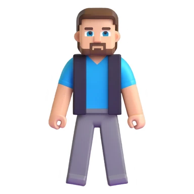 Minecraft Steve character sticker