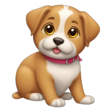 Un chat amoureux d’un chien sticker