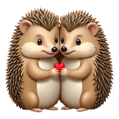 Two hedgehog in love sticker