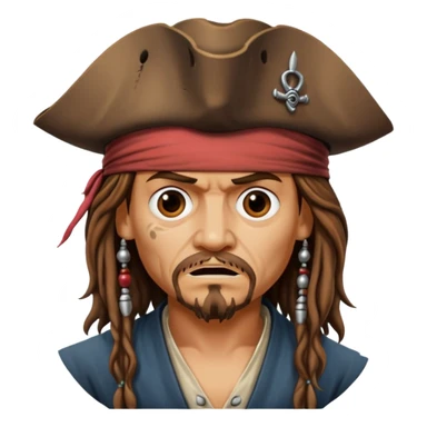 jack sparrow disgust sticker