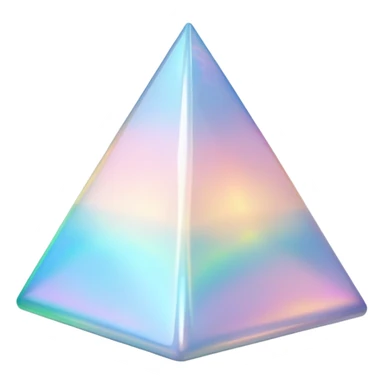 beautiful white opal pyramid  sticker