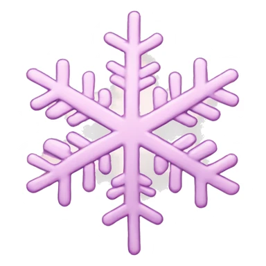 Light pink snowflake sticker