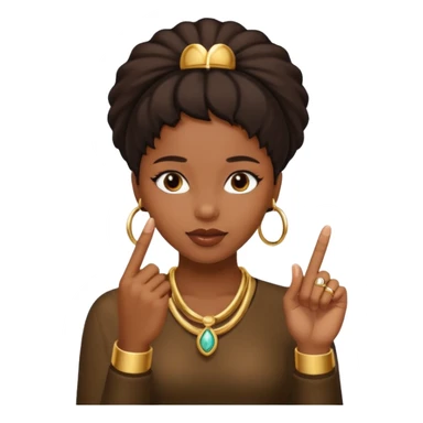 black girl with middle finger sticker