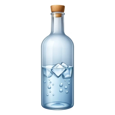 Vodka bottle sticker