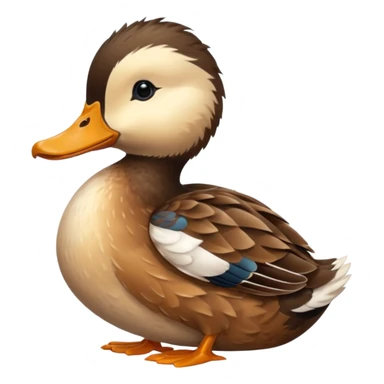 baby Northern Shoveller duck sticker