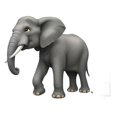 Elephant in a room sticker