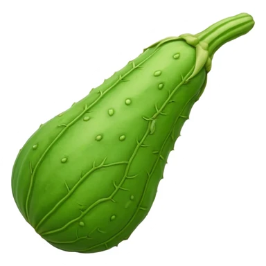 A long bitter gourd sticker