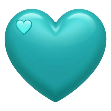 Teal heart with Alana wording sticker