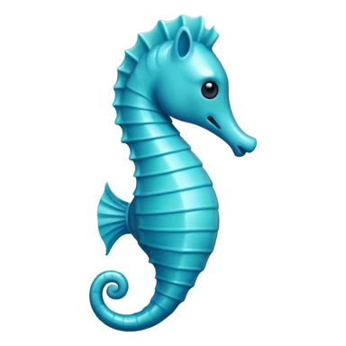 make a blue seahorse emoji  sticker