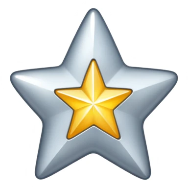 A SILVER STAR SPARKLE sticker