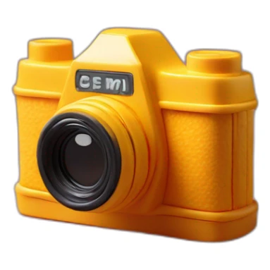 Plasticine slr film camera sticker