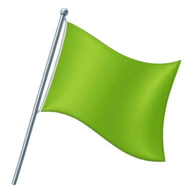 Lime Green triangle flag sticker