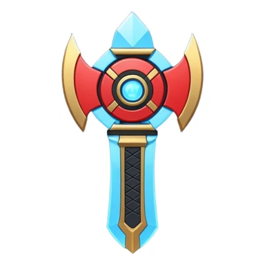 samurai themed space miner tool icon, futuristic mining tool inspired by katana, Japanese armor details, red black gold color palette, glowing energy accents, 3D cartoon, mobile game icon style, clean background, soft shadow, no text, no watermark

 sticker