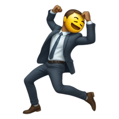 finance bro aggressively dabbing sticker