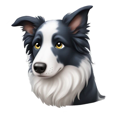 Blue eyes Seal merle Border collie sleeping sticker