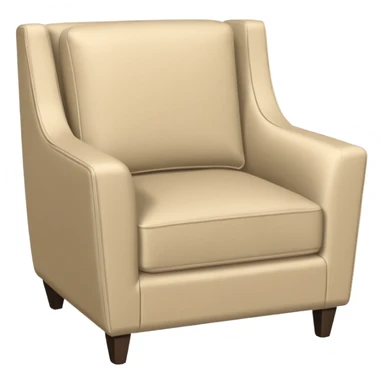 modern armchair in corner of hotel rom sticker