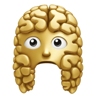 golden brain sticker