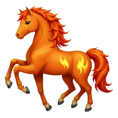 Fire horse sticker