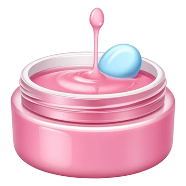 Skin care with pink pastel colors sticker